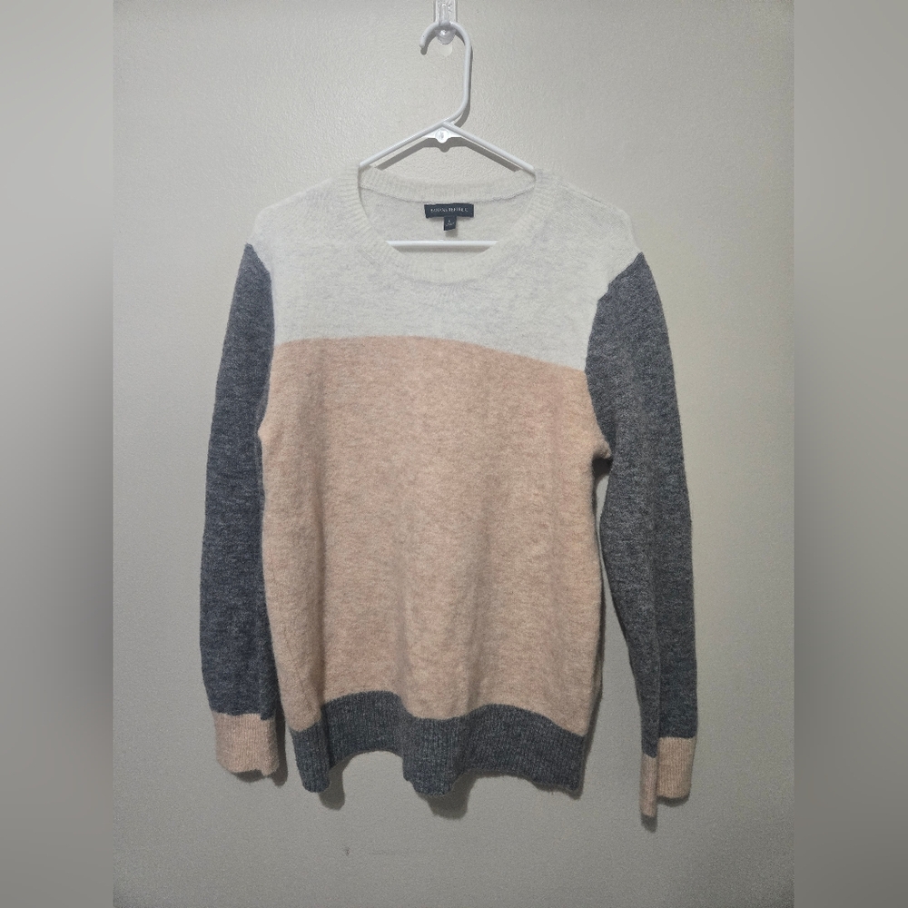 Banana Republic Color Block Boyfriend Sweater Womens Large